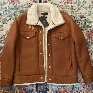 Rag & Bone Brand New Natalie leather & shearling jacket